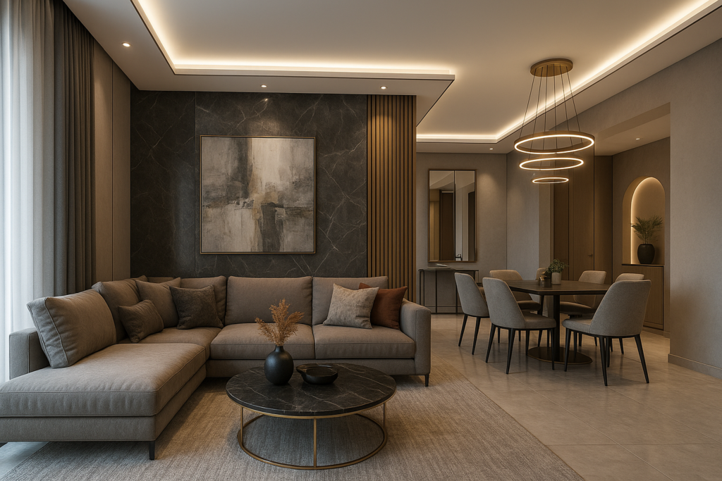 ديكور وتشطيب فخم لشقتك بأسلوب عصري ومميز