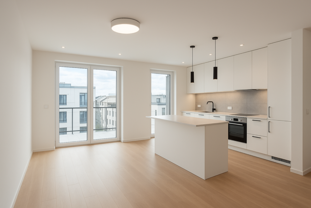 تشطيب شقة جديدة في الطابق الثاني بمواصفات عصرية