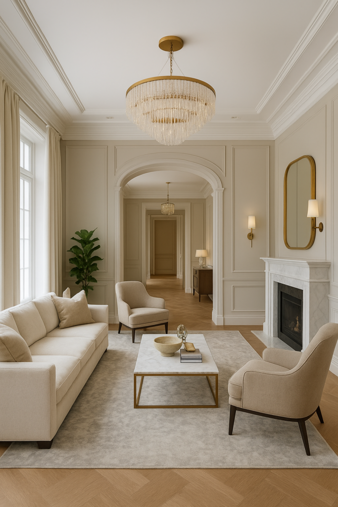 تجديدات فاخرة للمساحات الداخلية والتشطيبات الأنيقة