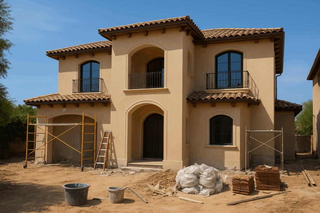 مشروع ترميم وتجديد شامل لفلة سكنية.