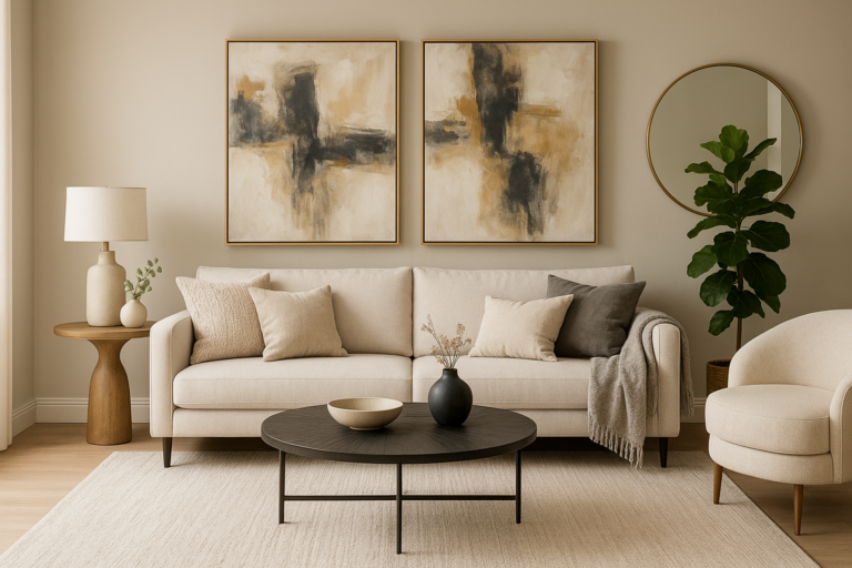 تجديد ديكور صالة استقبال: إضافة لمسات فنية وجمالية لتحويلها إلى مساحة أنيقة وجذابة