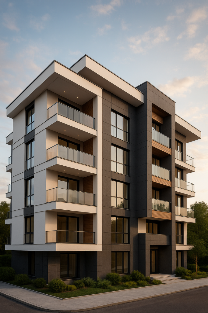 تشطيب كامل لعمارة سكنية بأعلى معايير الجودة والأسلوب المميز