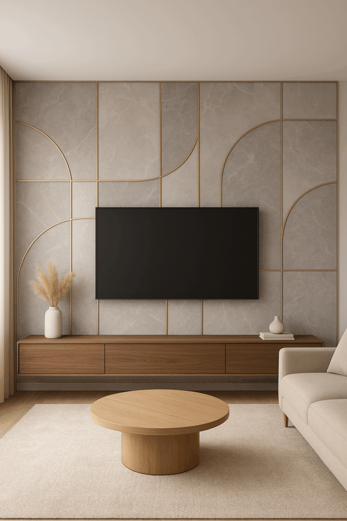 مشروع تصميم ديكور خلفية شاشة مخصصة