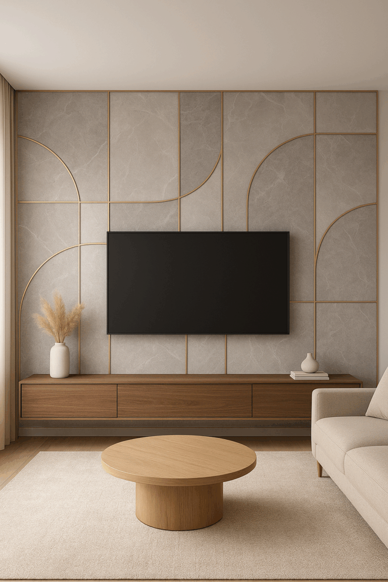 مشروع تصميم ديكور خلفية شاشة مخصصة