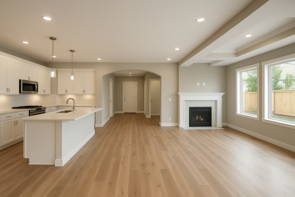 تشطيب كامل لمشروع بناء جديد بعد الانتهاء من أعمال العظم