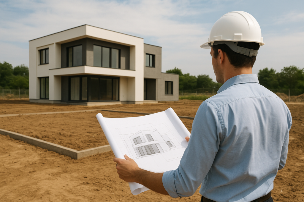 بناء جديد على قطعتي أرض: البحث عن مهندس معماري للتصميم والتنفيذ