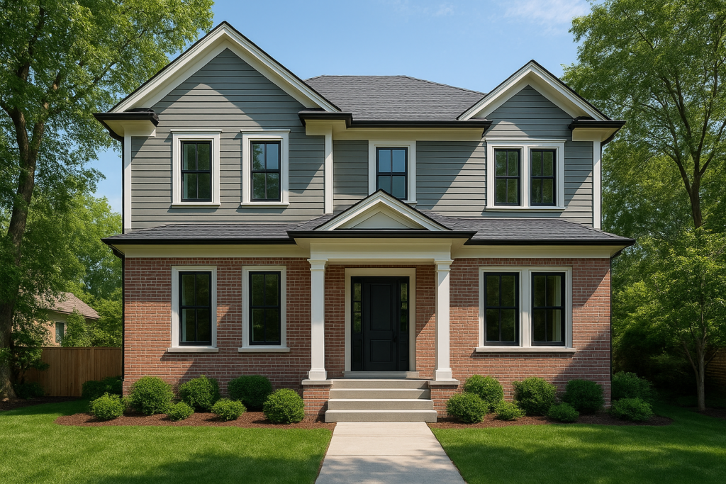 ترميم شامل لمنزل دورين وتجديد شامل لواجهته الخارجية والداخلية