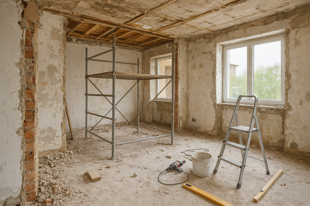 مشروع ترميم وتجديد شامل لشقة سكنية