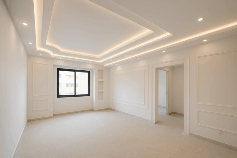 مشروع تنفيذ أعمال ديكور جبسوم بورد حديثة لشقة سكنية