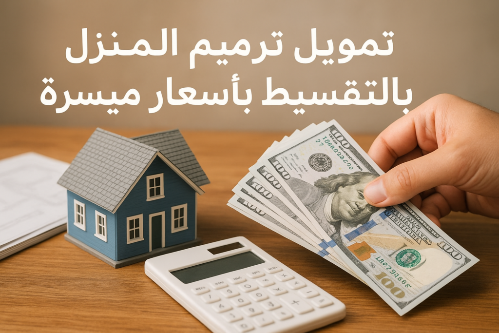 تمويل ترميم المنزل بالتقسيط بأسعار ميسرة