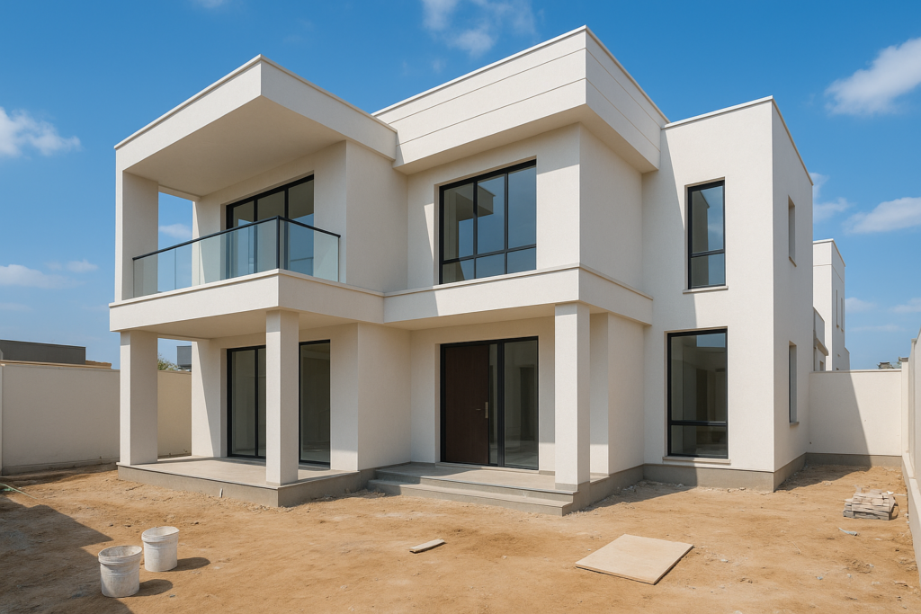 مشروع تشطيب شامل لفيلا حديثة البناء