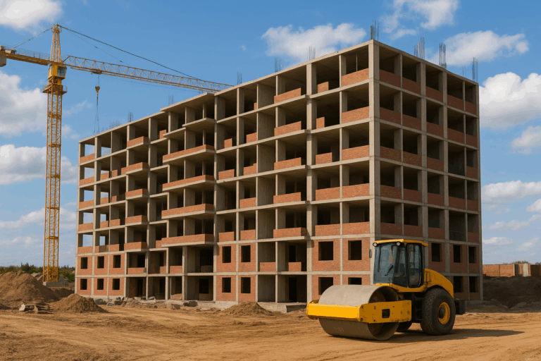 مشروع بناء جديد لوحدة إسكان اجتماعي