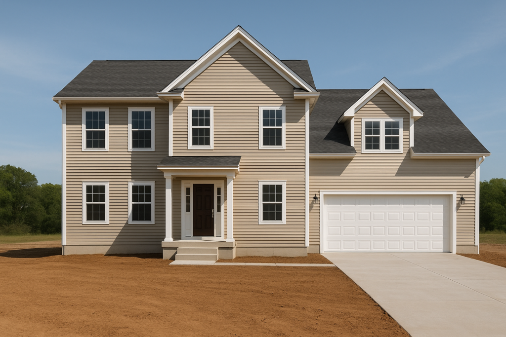 بناء جديد لبيت مساحته 18*18 مع ست غرف في الدور الأول وغرفتين في الدور الثاني مع مرافق كاملة