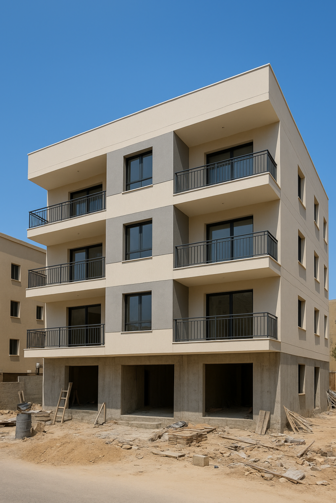 مشروع تشطيب شامل لعمارة سكنية 4 طوابق