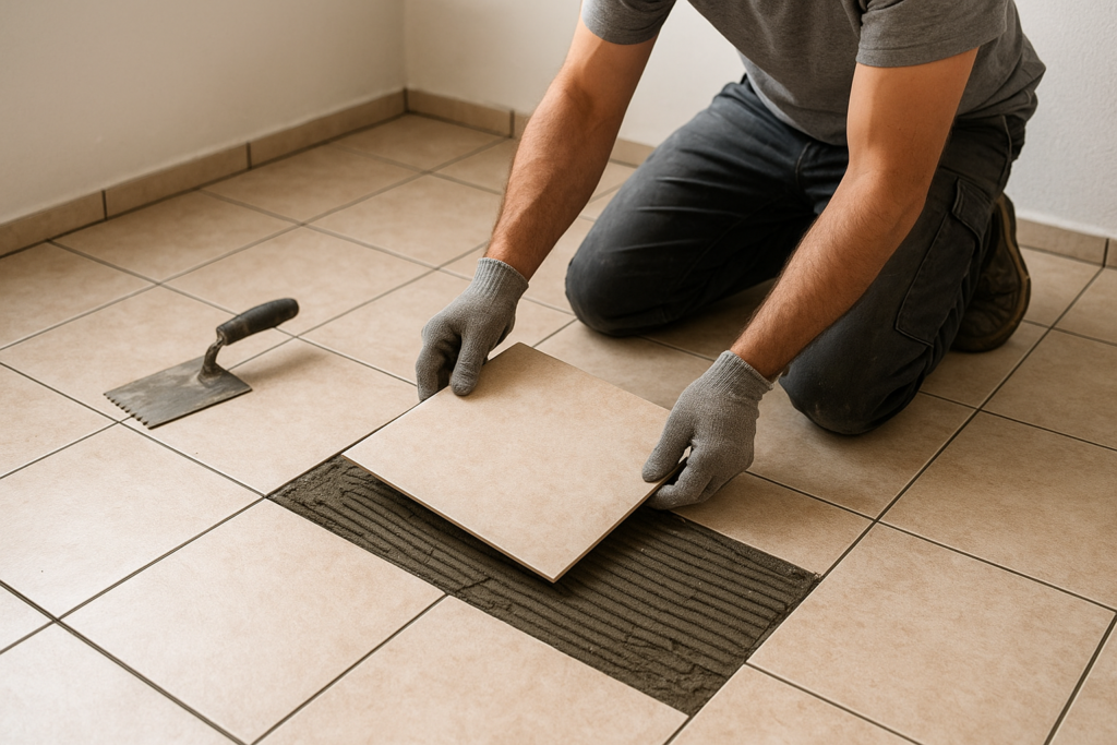 ترميم وتبديل بلاط لشقق سكنية: أعمال تشطيب احترافية