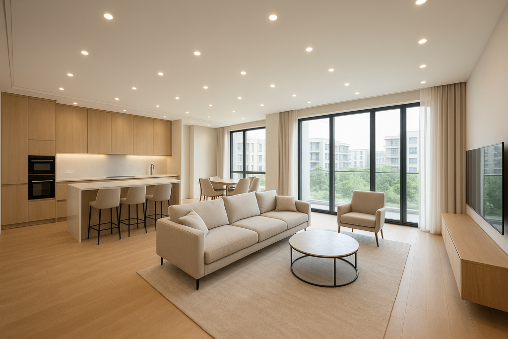 تشطيب شامل لست شقق وملحق بأعلى معايير الجودة والتميز