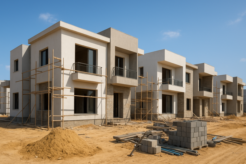 بناء مشروع دبلكسات سكنية حديثة ومتكاملة