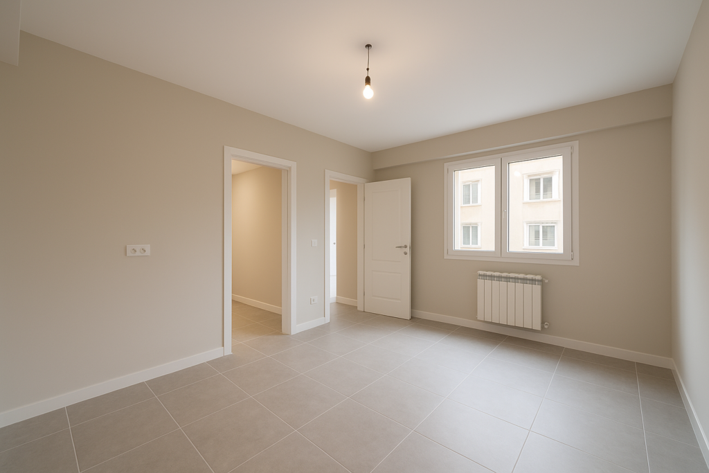 تشطيب شامل لشقة: بلاط، دهانات، كهرباء، سباكة، نوافذ وأبواب