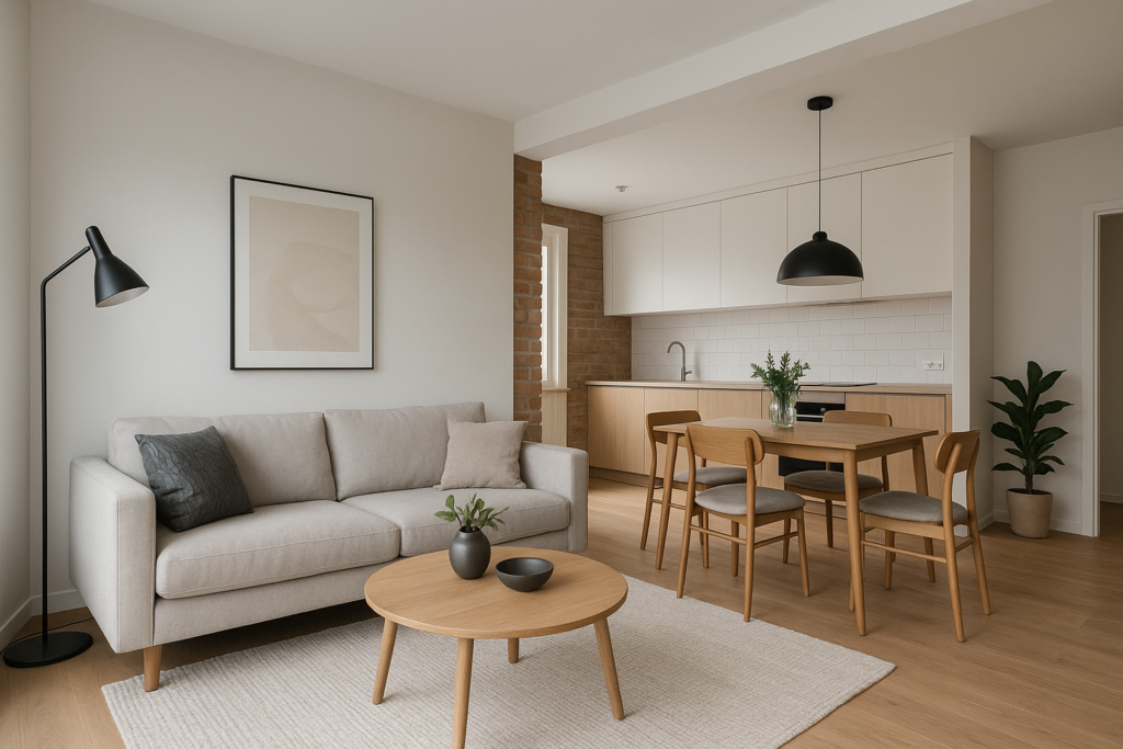 ترميم حديث لشقة سكنية: تعزيز وتجديد بأسلوب عصري