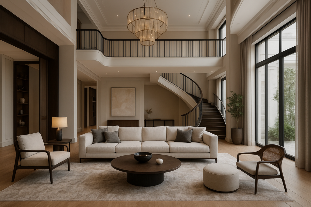 إبداع الديكور المتكامل لفيلا من دورين لتحقيق رؤيتك الفريدة