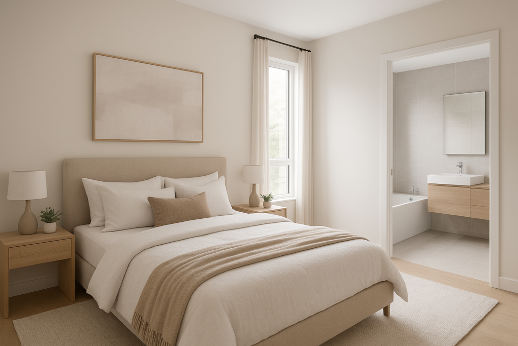 تجديد ديكور غرفة النوم والحمام لجعل المساحة أكثر أناقة وراحة