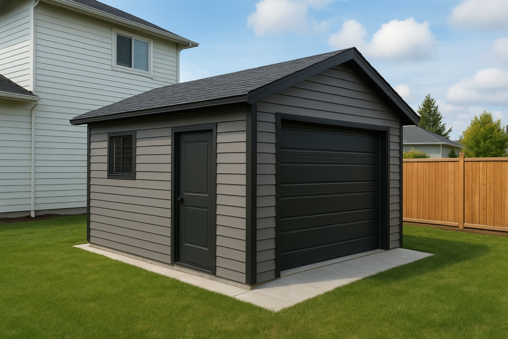 بناء مستودع حديث في الارتداد الخلفي لمنزل سكني