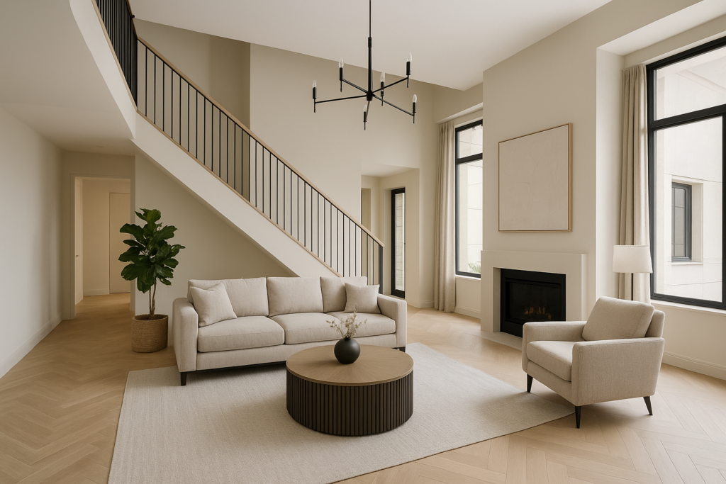 تحضير ديكور فلة دوبلكس جديدة للإيجار اليومي والشهري: تصميم أنيق يجذب المستأجرين