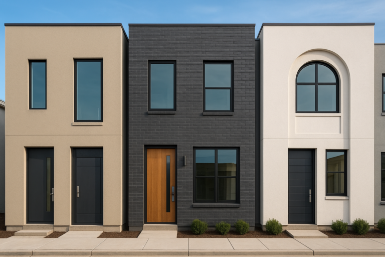 تجديد واجهات معادلة مع أبواب ونوافذ حديثة بتصميم ديكور مبتكر