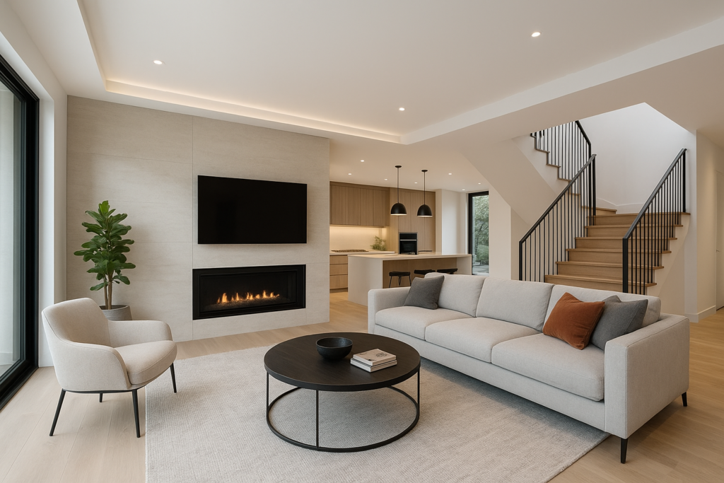 تشطيب منزل جديد بتصميم عصري ومبتكر لتحقيق الفخامة والراحة