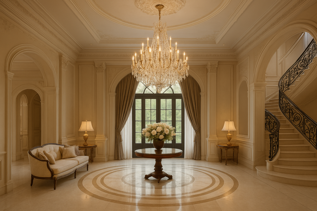 ديكور ساحر لفيلا فاخرة: تصميم يبرز الفخامة والرقي