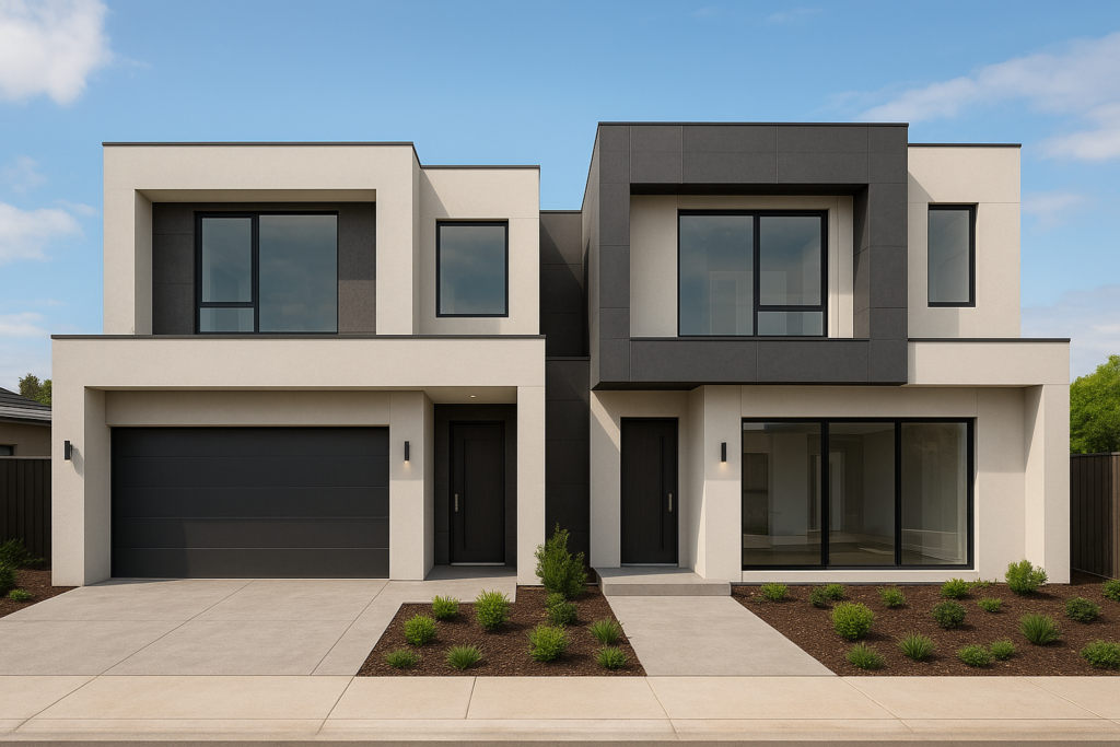 مشروع تشطيب متكامل لفلتين دبلكس حديثة البناء