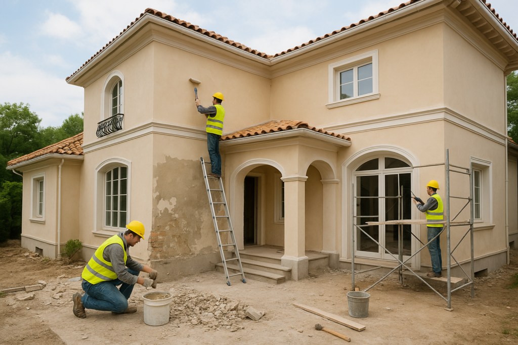 تجديد فيلا متكامل لأعمال الترميم والصيانة.