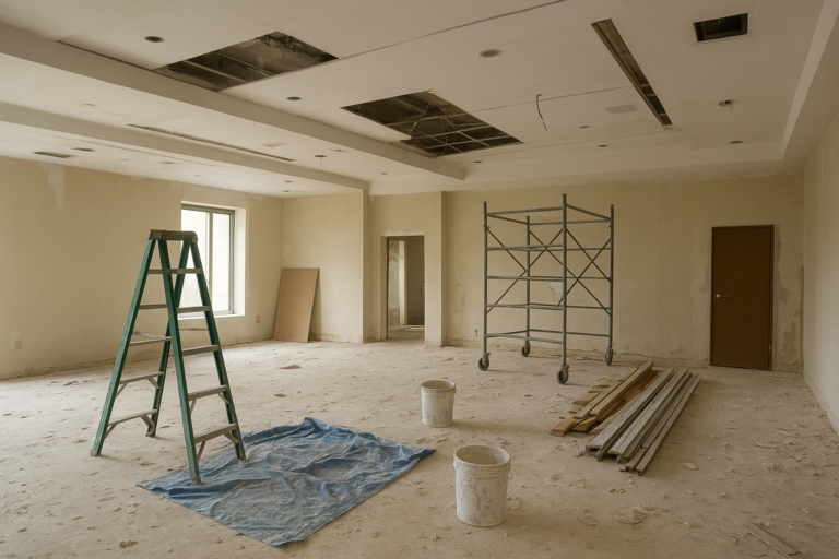 مشروع ترميم وتجديد لصالة متعددة الاستخدامات