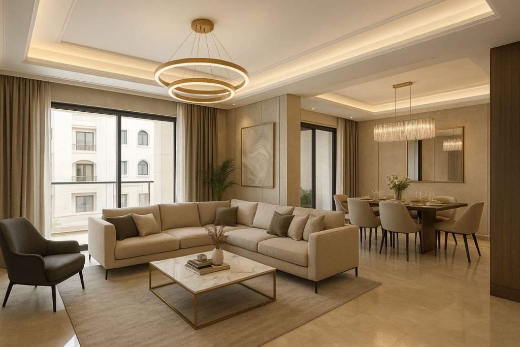 تشطيبات فاخرة لشقتين في مصر بمواصفات خاصة