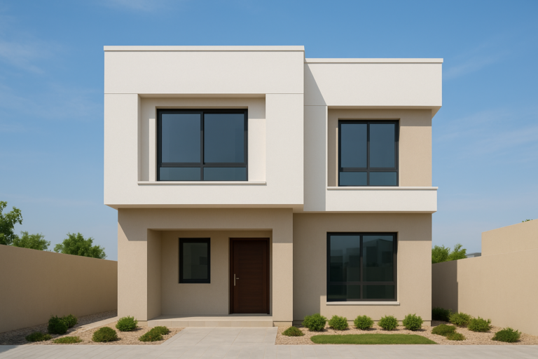 تشطيب نهائي لمبنى سكني مكون من دورين